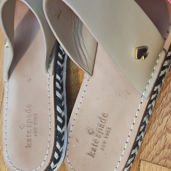 Kate Spade Idreena Double Band Espadrille Sandal Tan Pink 8 - Picture 4 of 6